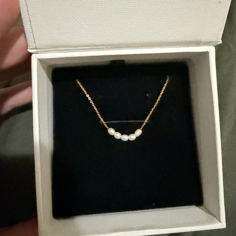 Elegant Gold and Pearl Necklace